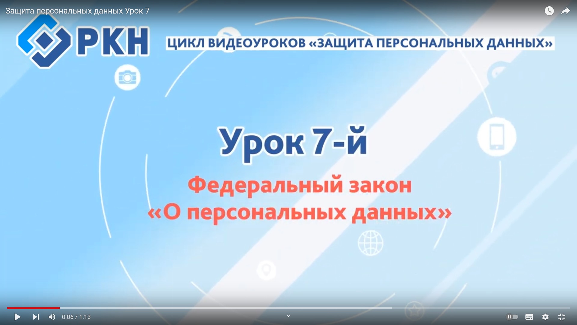 Урок №7: Федеральный закон &amp;quot;О персональных данных&amp;quot;.